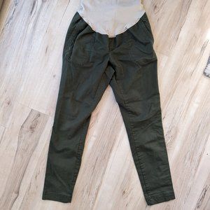 Old Navy Hunter Green Khaki Maternity Pants